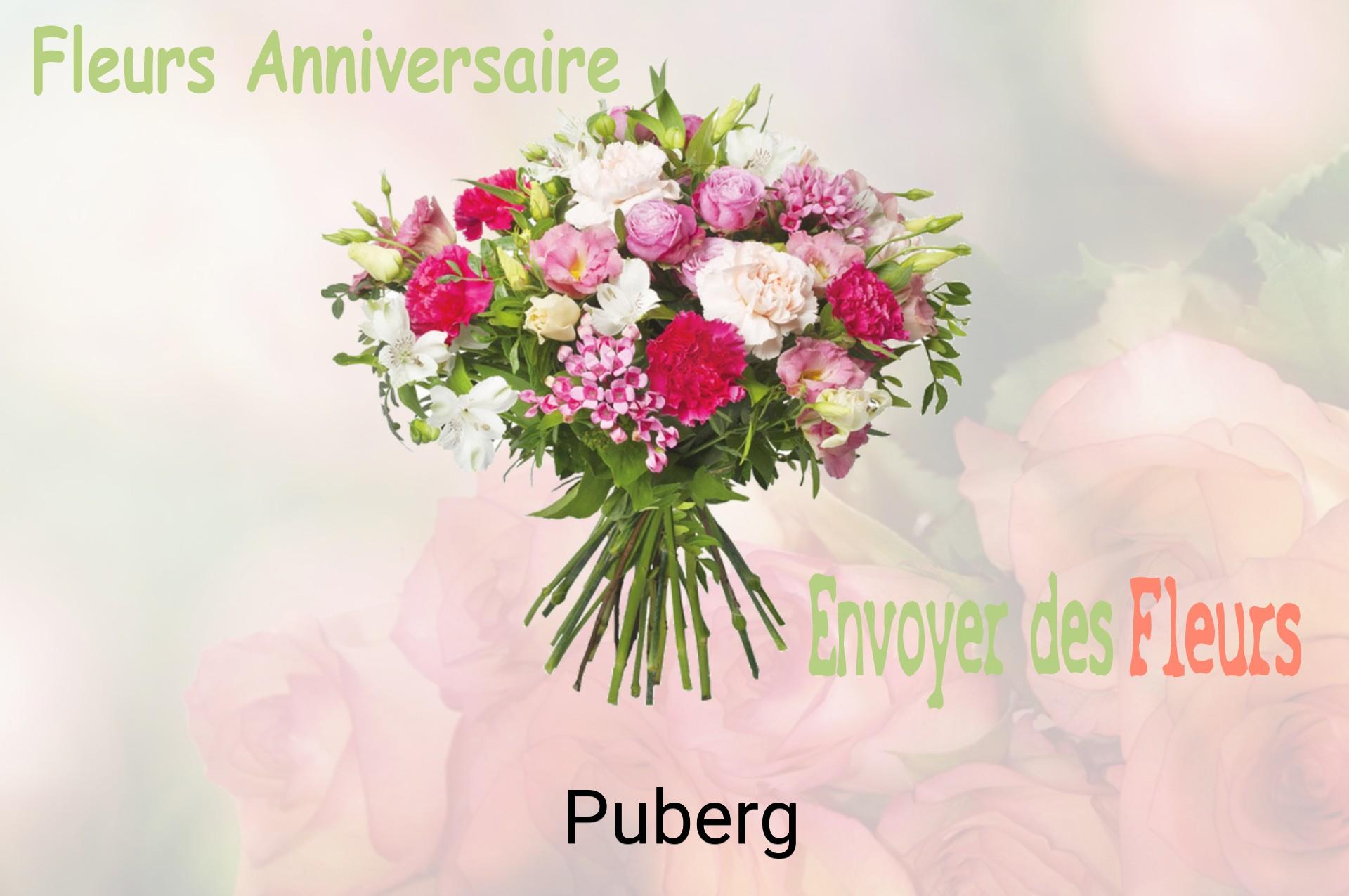 Bouquet de fleurs d’anniversaire livré à Puberg