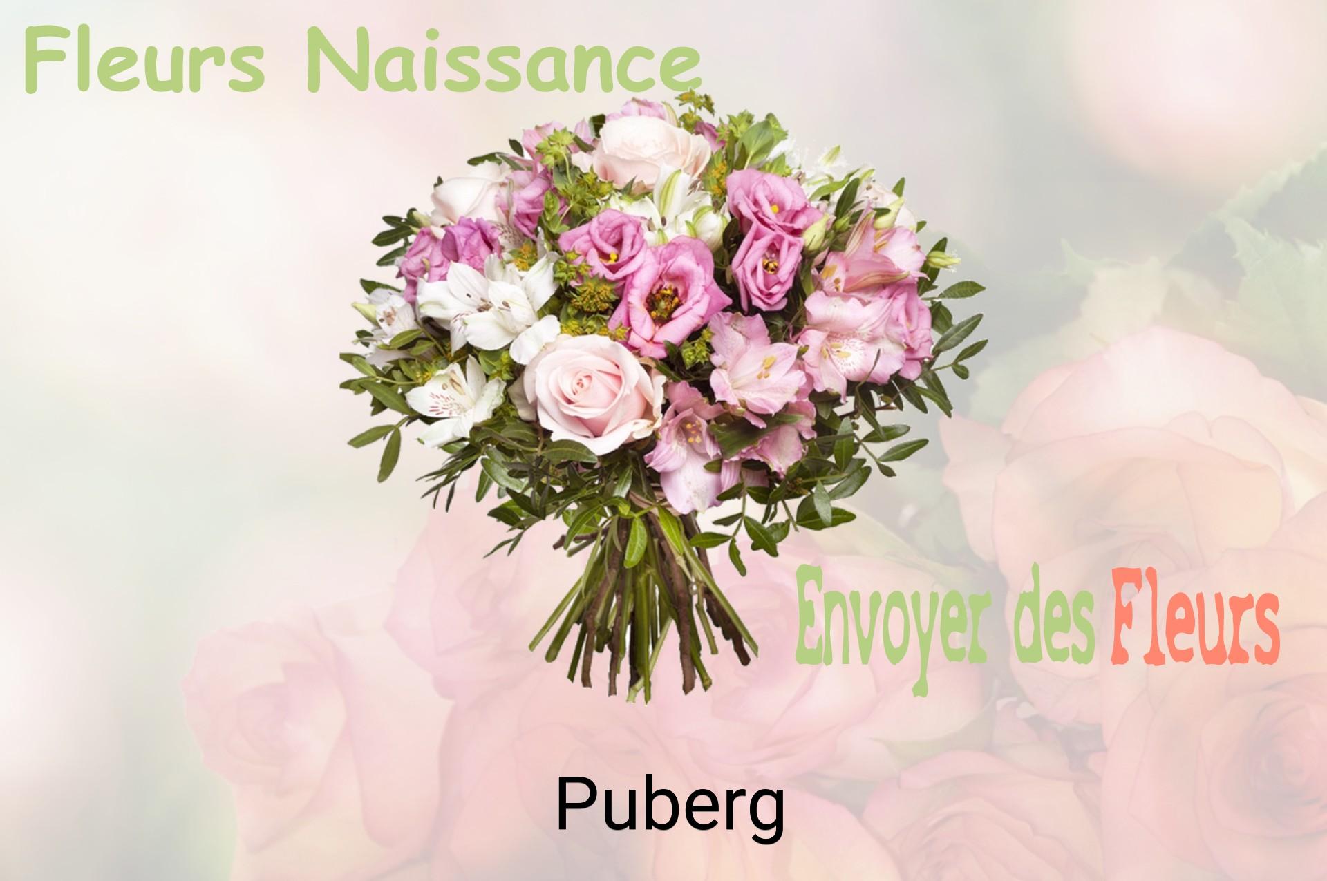 Bouquet de fleurs de naissance livré à Puberg